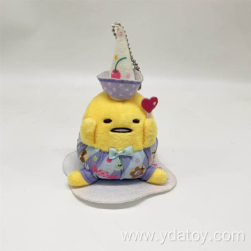 Cute plush potato keychain